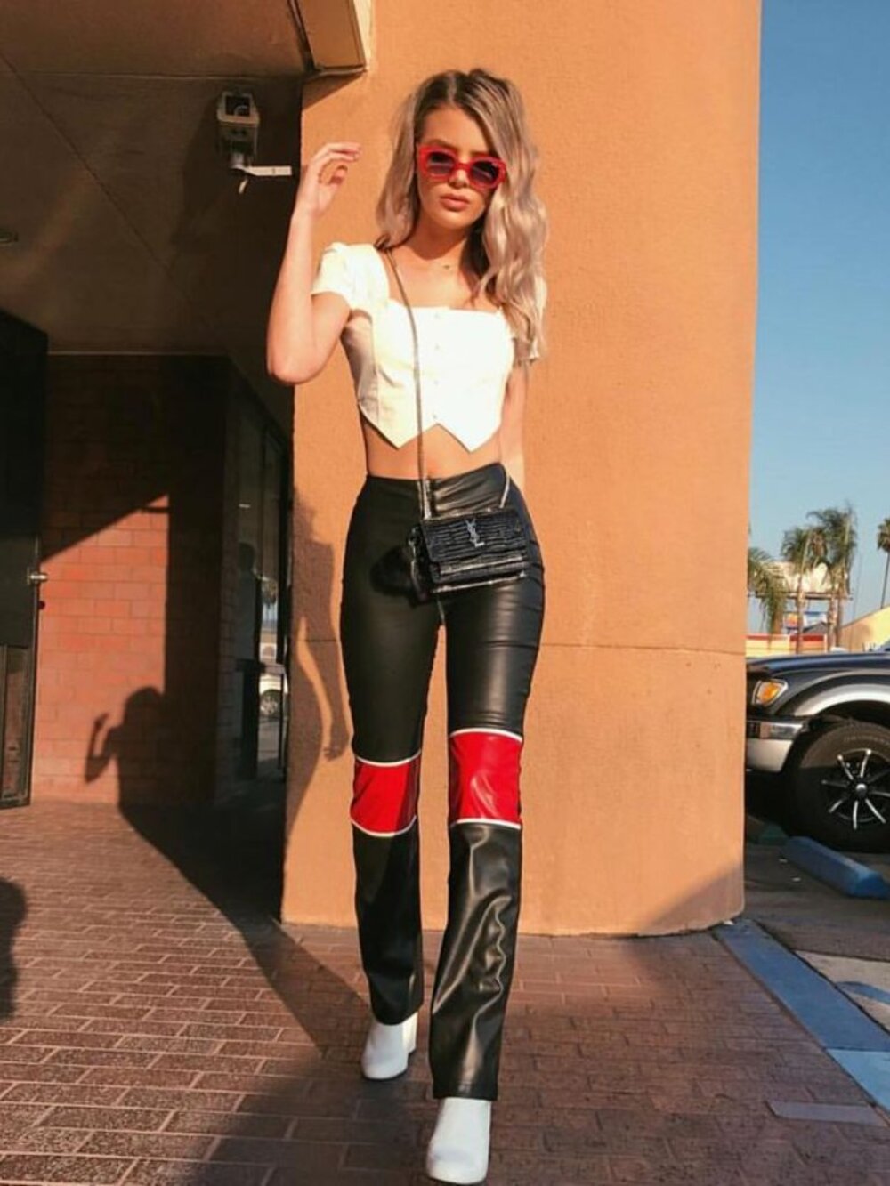I Am Gia Hendrix Black Faux Leather Pants XS